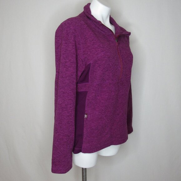 Prana DREA Berry Pink 1/2 Zip Performance Fleece Sweatshirt Women's XL Xlarge - Picture 4 of 8
